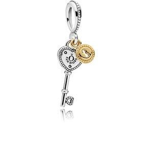 Retired Pandora 14k Gold Two Toned Pendant/Charm